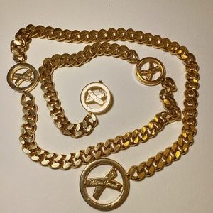 Paloma Picasso signed haute couture belt